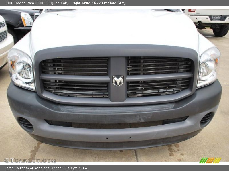 Bright White / Medium Slate Gray 2008 Dodge Ram 2500 ST Quad Cab