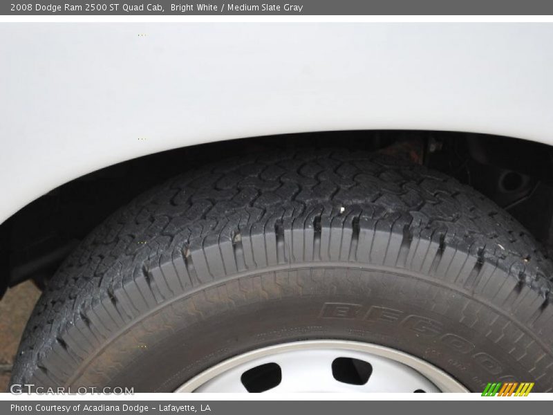 Bright White / Medium Slate Gray 2008 Dodge Ram 2500 ST Quad Cab