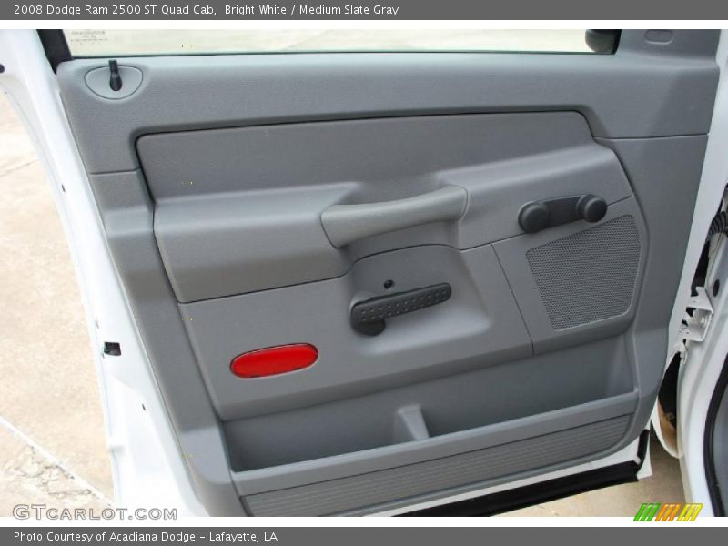 Bright White / Medium Slate Gray 2008 Dodge Ram 2500 ST Quad Cab