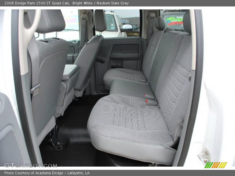 Bright White / Medium Slate Gray 2008 Dodge Ram 2500 ST Quad Cab