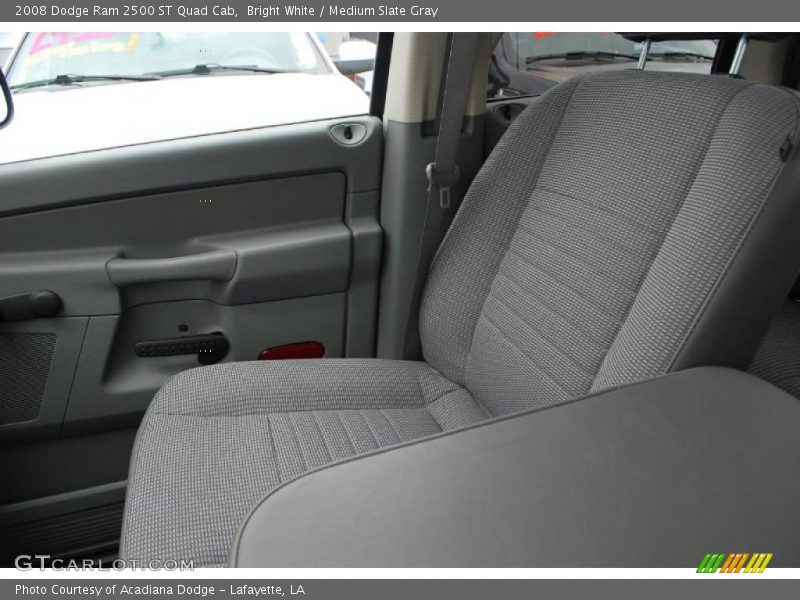 Bright White / Medium Slate Gray 2008 Dodge Ram 2500 ST Quad Cab