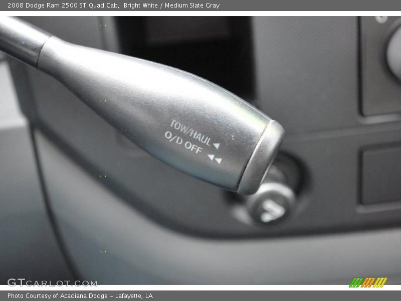 Bright White / Medium Slate Gray 2008 Dodge Ram 2500 ST Quad Cab