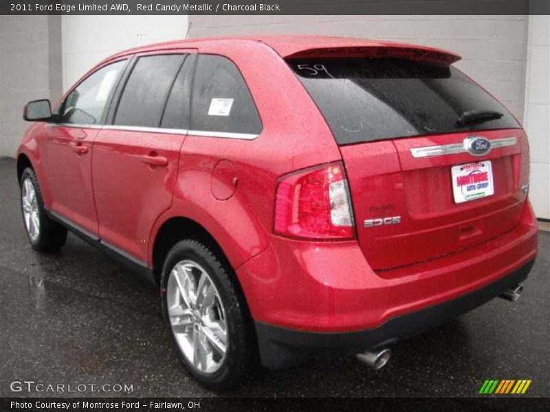 Red Candy Metallic / Charcoal Black 2011 Ford Edge Limited AWD