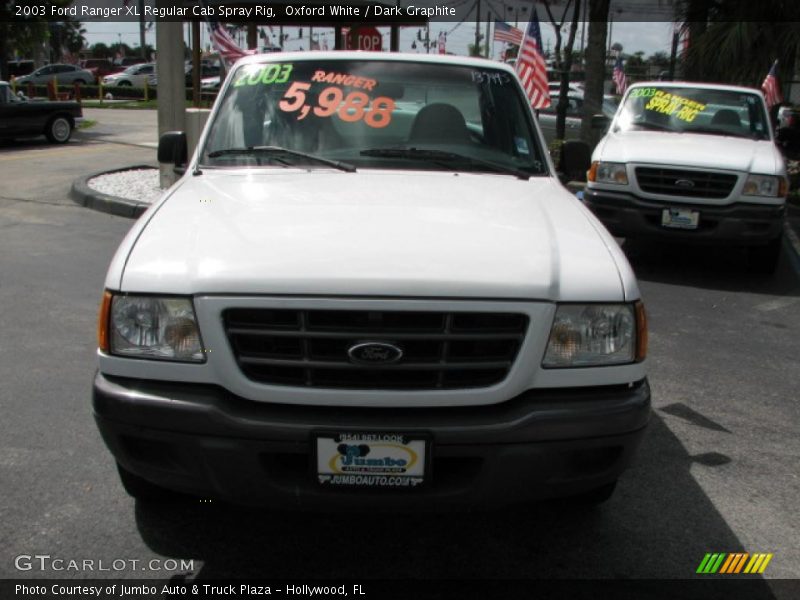 Oxford White / Dark Graphite 2003 Ford Ranger XL Regular Cab Spray Rig