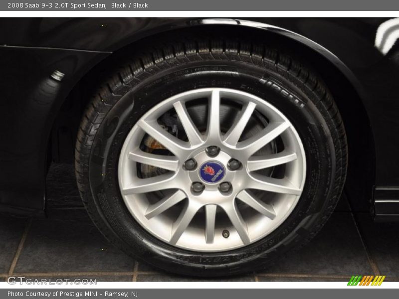 Black / Black 2008 Saab 9-3 2.0T Sport Sedan