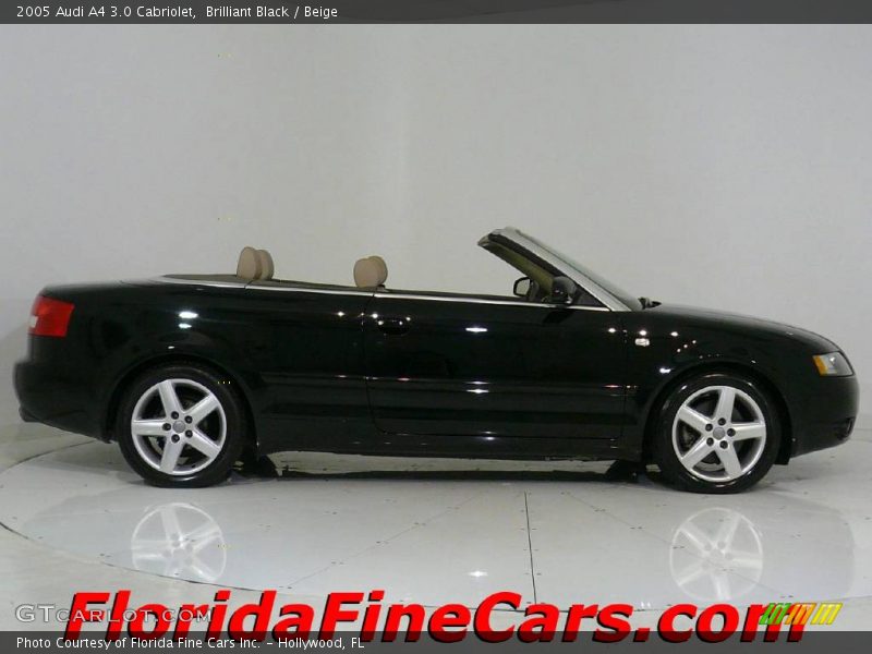 Brilliant Black / Beige 2005 Audi A4 3.0 Cabriolet