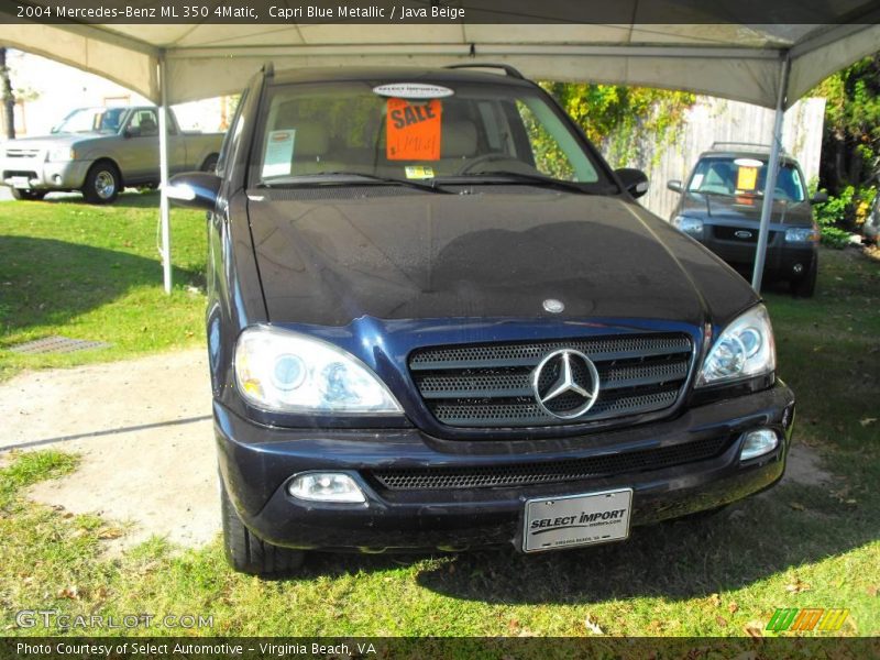 Capri Blue Metallic / Java Beige 2004 Mercedes-Benz ML 350 4Matic