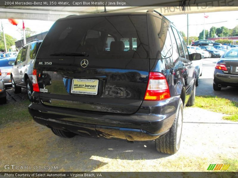 Capri Blue Metallic / Java Beige 2004 Mercedes-Benz ML 350 4Matic