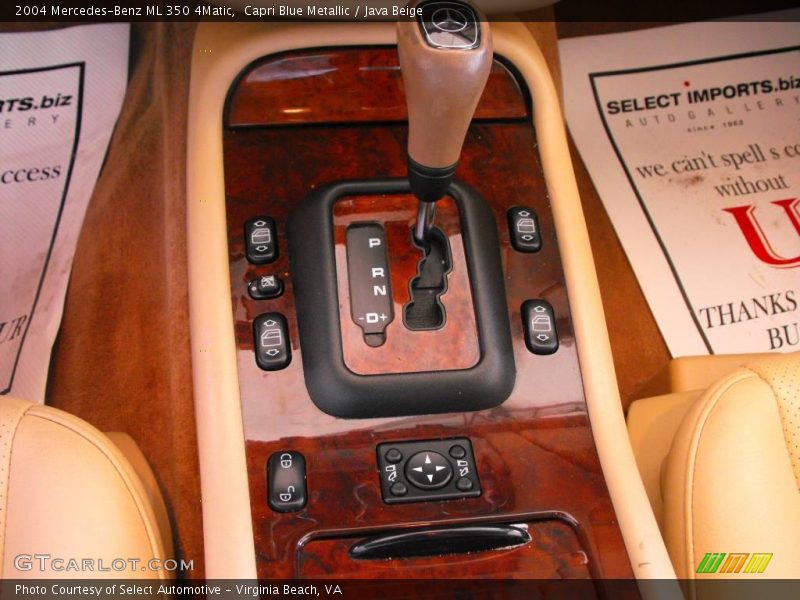 Capri Blue Metallic / Java Beige 2004 Mercedes-Benz ML 350 4Matic