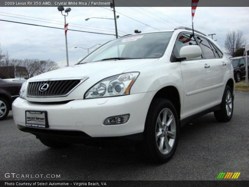 Crystal White Mica / Parchment 2009 Lexus RX 350 AWD