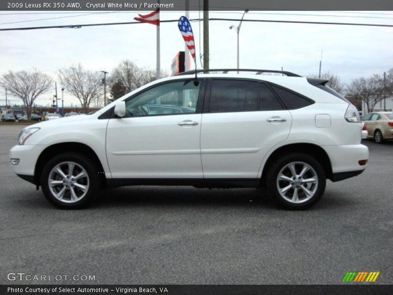 Crystal White Mica / Parchment 2009 Lexus RX 350 AWD