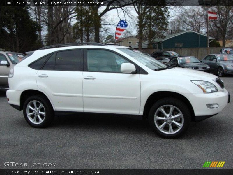 Crystal White Mica / Parchment 2009 Lexus RX 350 AWD