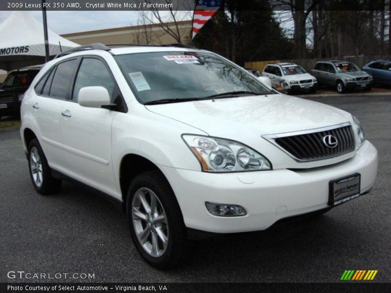 Crystal White Mica / Parchment 2009 Lexus RX 350 AWD