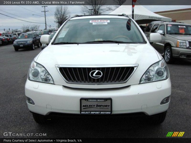 Crystal White Mica / Parchment 2009 Lexus RX 350 AWD