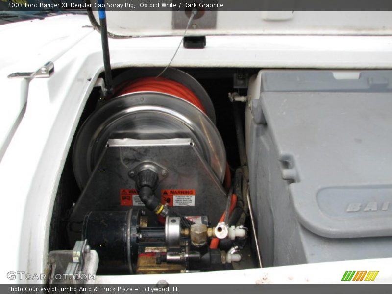Oxford White / Dark Graphite 2003 Ford Ranger XL Regular Cab Spray Rig