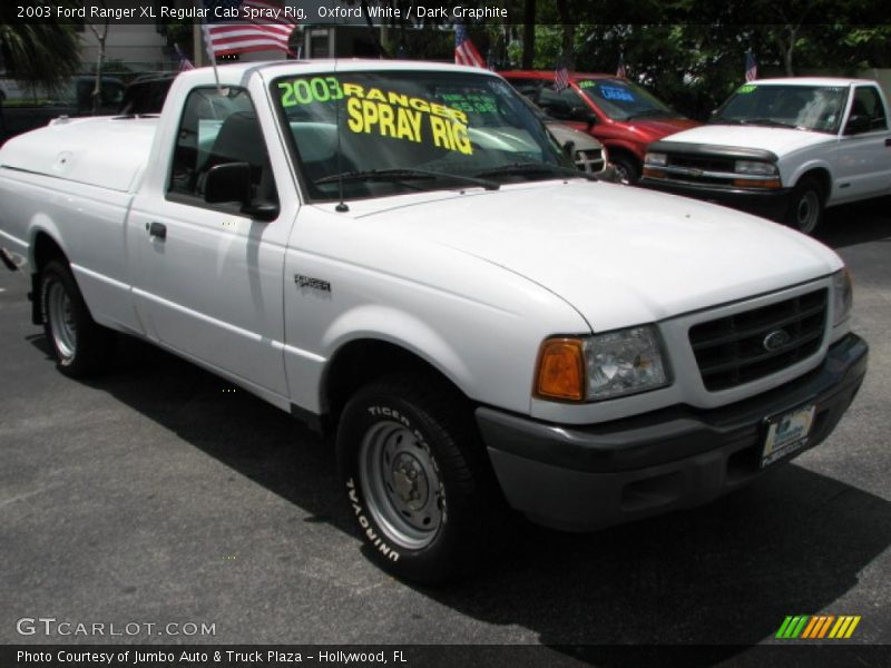 Oxford White / Dark Graphite 2003 Ford Ranger XL Regular Cab Spray Rig