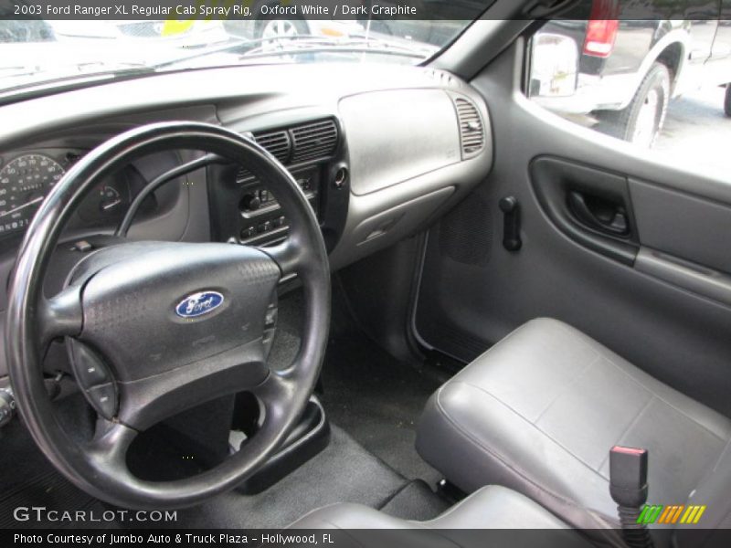 Oxford White / Dark Graphite 2003 Ford Ranger XL Regular Cab Spray Rig