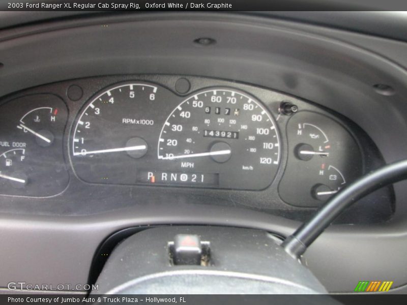 Oxford White / Dark Graphite 2003 Ford Ranger XL Regular Cab Spray Rig