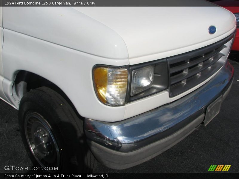 White / Gray 1994 Ford Econoline E250 Cargo Van