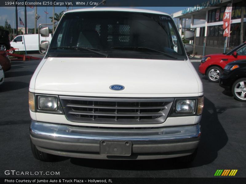 White / Gray 1994 Ford Econoline E250 Cargo Van