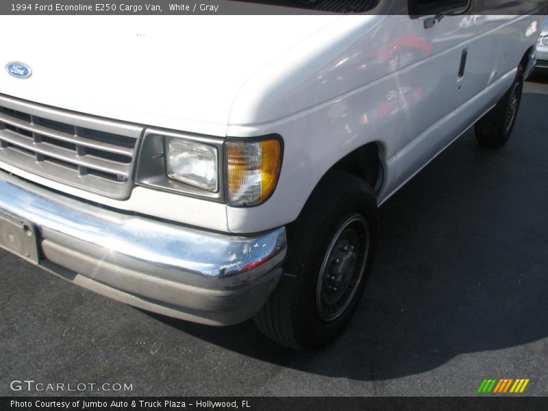 White / Gray 1994 Ford Econoline E250 Cargo Van