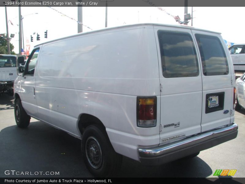White / Gray 1994 Ford Econoline E250 Cargo Van