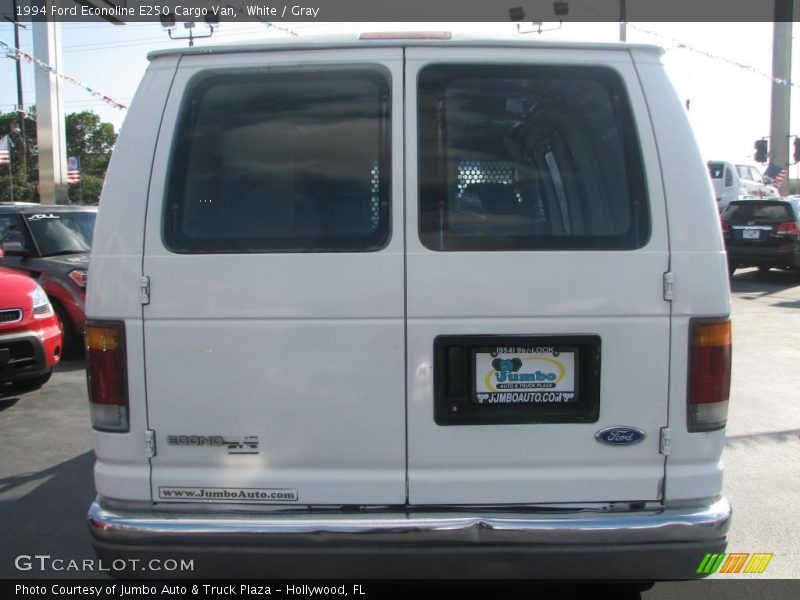 White / Gray 1994 Ford Econoline E250 Cargo Van