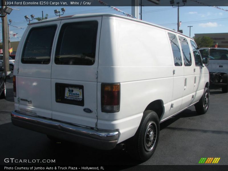 White / Gray 1994 Ford Econoline E250 Cargo Van