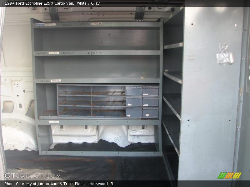 White / Gray 1994 Ford Econoline E250 Cargo Van
