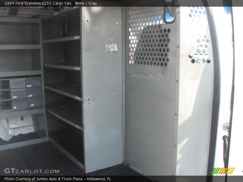 White / Gray 1994 Ford Econoline E250 Cargo Van