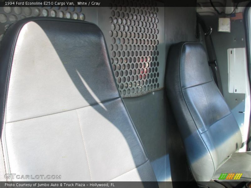 White / Gray 1994 Ford Econoline E250 Cargo Van