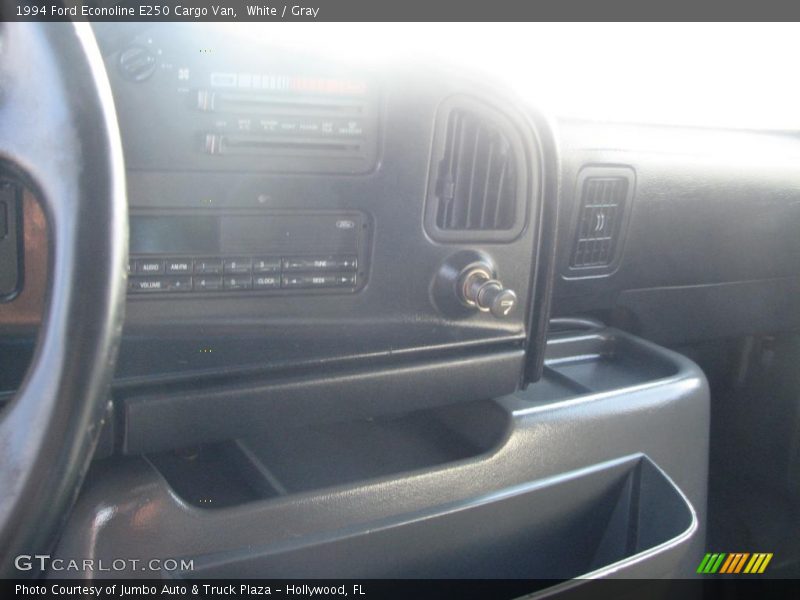 White / Gray 1994 Ford Econoline E250 Cargo Van