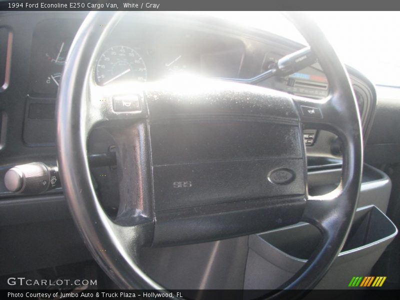 White / Gray 1994 Ford Econoline E250 Cargo Van