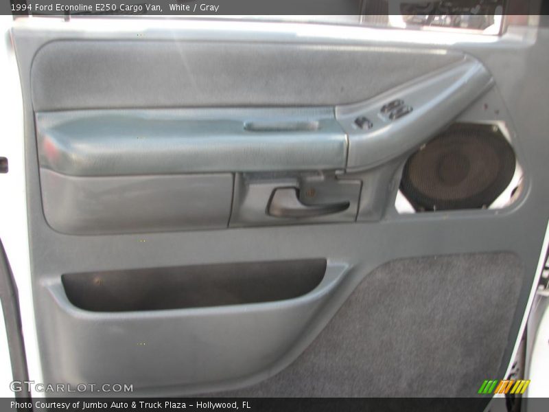 White / Gray 1994 Ford Econoline E250 Cargo Van