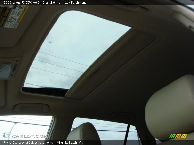 Crystal White Mica / Parchment 2009 Lexus RX 350 AWD