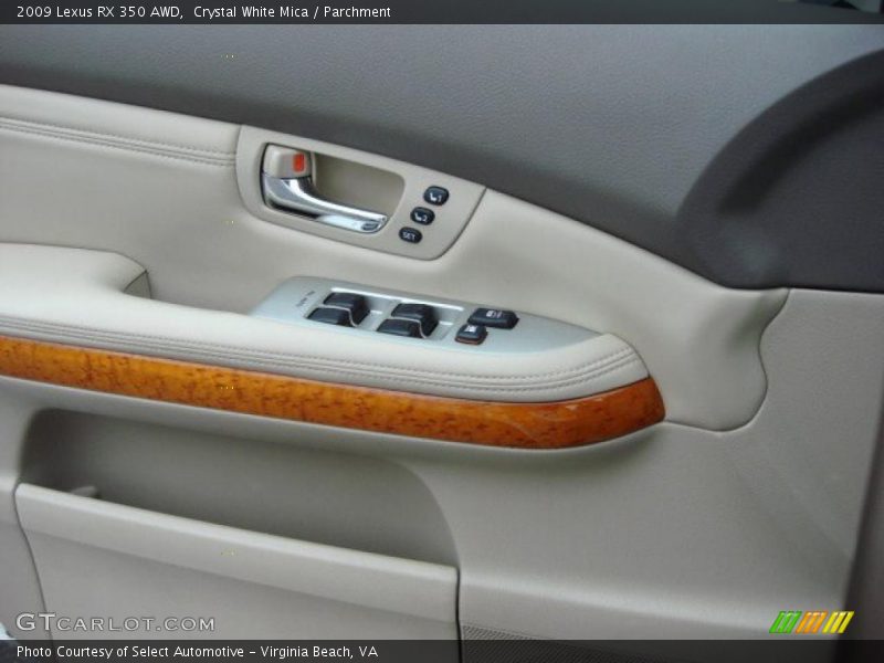 Crystal White Mica / Parchment 2009 Lexus RX 350 AWD