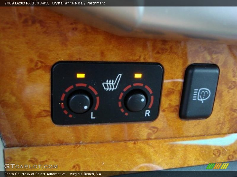 Controls of 2009 RX 350 AWD