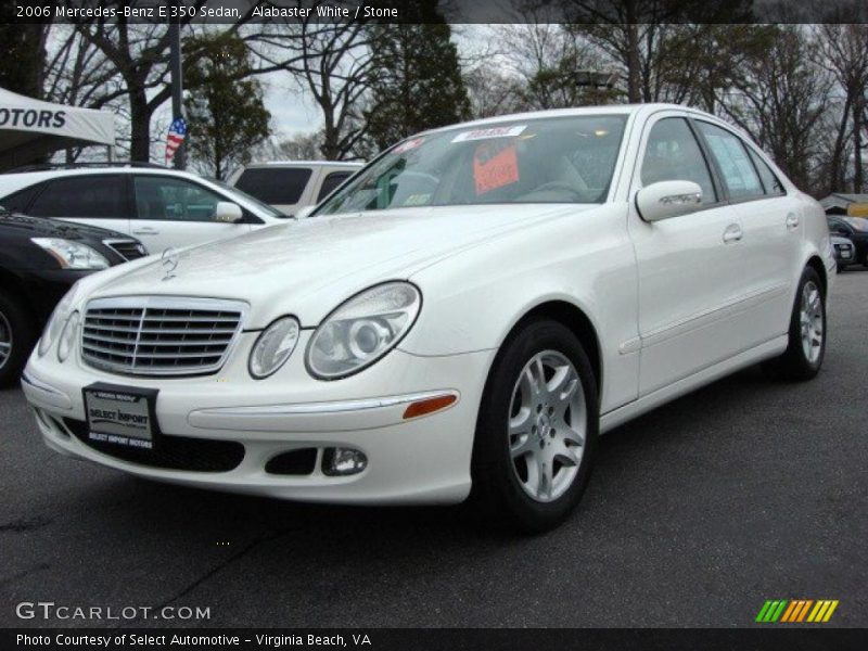 Alabaster White / Stone 2006 Mercedes-Benz E 350 Sedan