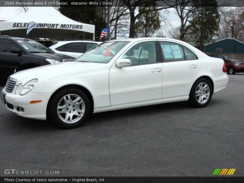 Alabaster White / Stone 2006 Mercedes-Benz E 350 Sedan