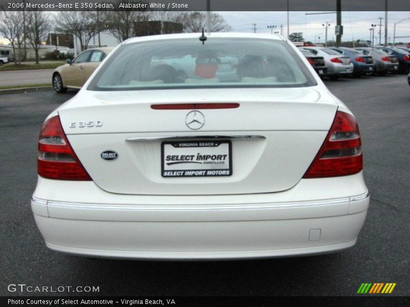 Alabaster White / Stone 2006 Mercedes-Benz E 350 Sedan