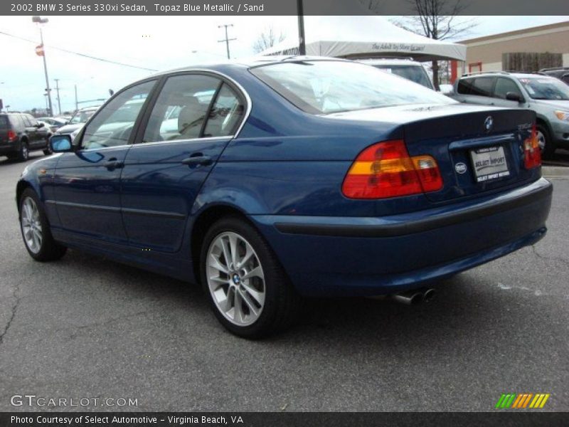 Topaz Blue Metallic / Sand 2002 BMW 3 Series 330xi Sedan