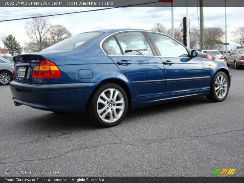 Topaz Blue Metallic / Sand 2002 BMW 3 Series 330xi Sedan