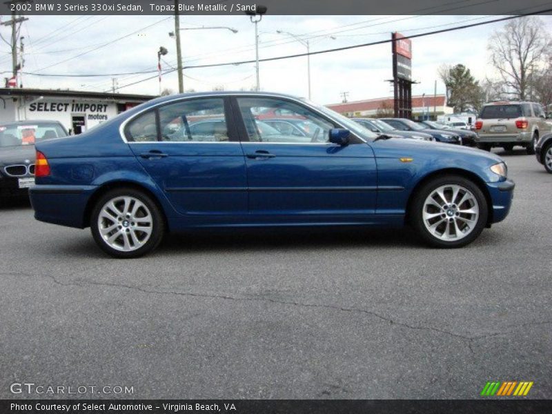 Topaz Blue Metallic / Sand 2002 BMW 3 Series 330xi Sedan