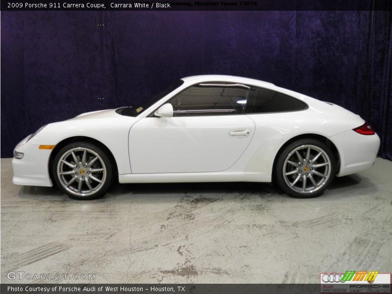 Carrara White / Black 2009 Porsche 911 Carrera Coupe