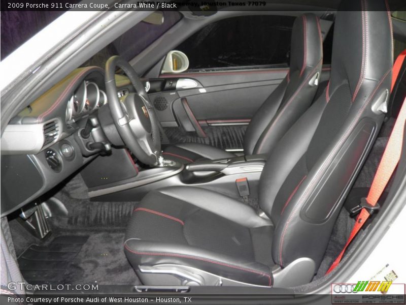 Carrara White / Black 2009 Porsche 911 Carrera Coupe