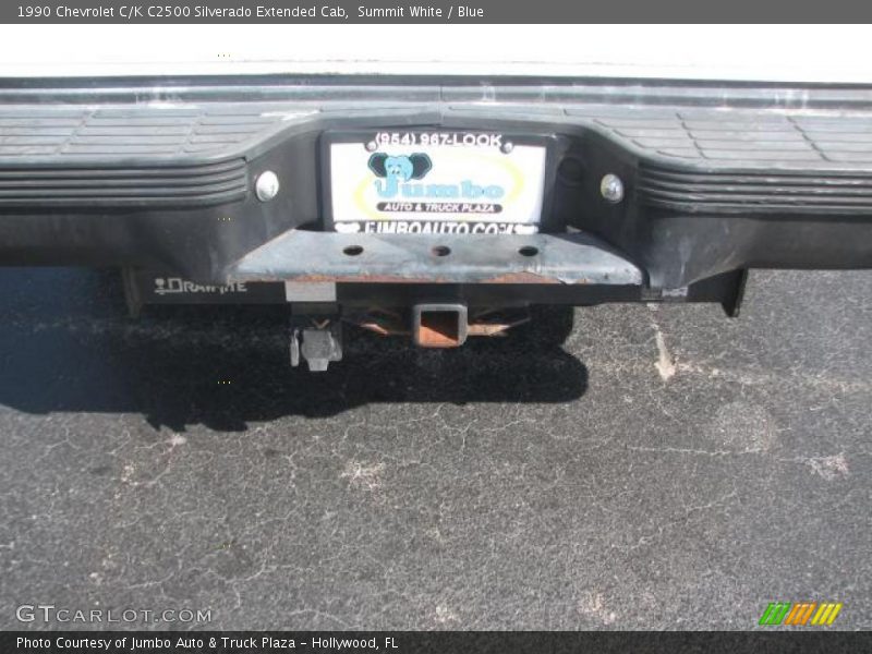 Summit White / Blue 1990 Chevrolet C/K C2500 Silverado Extended Cab
