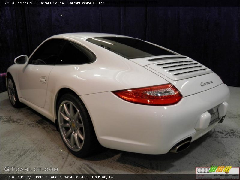 Carrara White / Black 2009 Porsche 911 Carrera Coupe