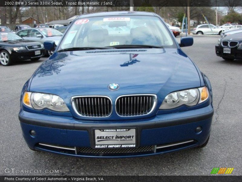 Topaz Blue Metallic / Sand 2002 BMW 3 Series 330xi Sedan