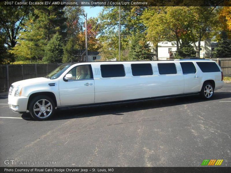  2007 Escalade ESV AWD Limousine White Diamond