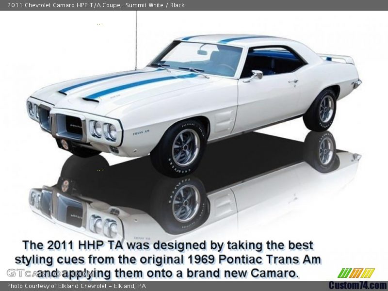 Summit White / Black 2011 Chevrolet Camaro HPP T/A Coupe